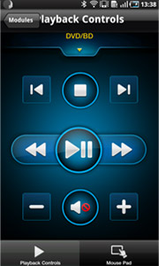 All the controls you'll need with PowerDVD Remote